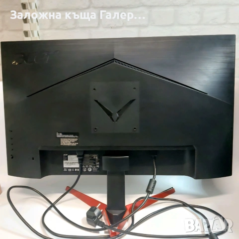 Монитор Acer Nitro VG270 – 27" IPS Full HD 75Hz, снимка 3 - Монитори - 54971094