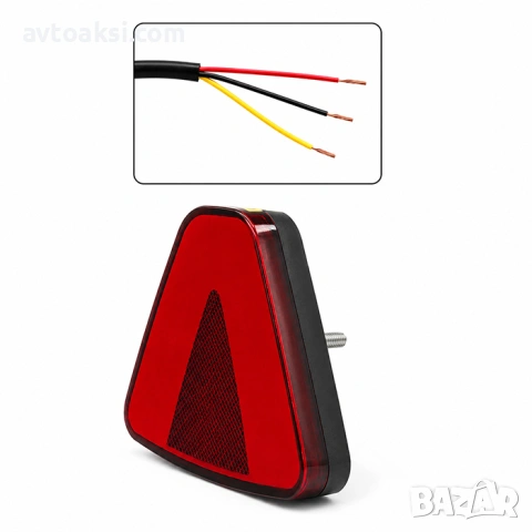 Спортен трети стоп тип F1 / LED триъгълен-5521, снимка 3 - Аксесоари и консумативи - 54691142