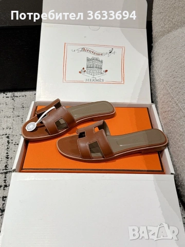чисто нови чехли Hermes, снимка 3 - Чехли - 55115917
