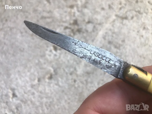 старо ножче "LAGUIOLE G. DAVID", снимка 4 - Антикварни и старинни предмети - 48546526