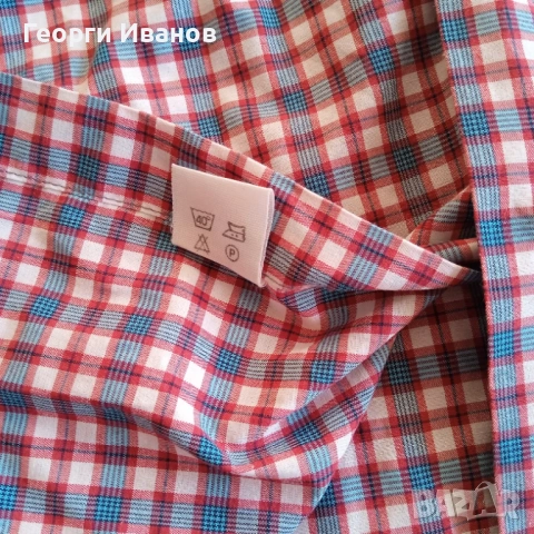 %SALE! КАТО НОВА JACK WOLFSKIN Size M оригинална карирана риза с къс ръкав Джак Улфскин Plaid Shirt, снимка 8 - Ризи - 54350899