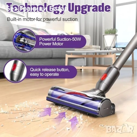Нова Резервна четка глава за прахосмукачка Dyson V7 V8 V10 V11 V15 за килим и под, снимка 3 - Прахосмукачки - 54070368