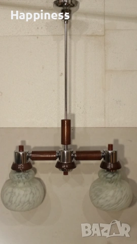 Абажур (лампион) Е27 - с Нови LED крушки 2х8,5W - 4000K, снимка 5 - Лампи за таван - 54175350