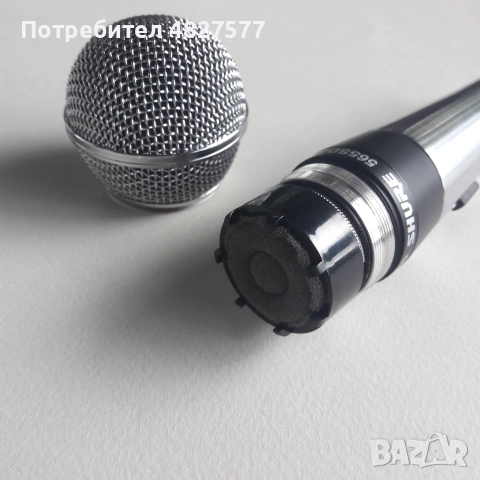 Легендарен вокален микрофон Shure 565SD + оригинален държач, снимка 2 - Микрофони - 55010725