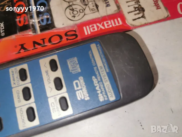 SHARP PRMCG0107AWSA AUDIO REMOTE 2407260845H2E7R, снимка 6 - Ресийвъри, усилватели, смесителни пултове - 55400127