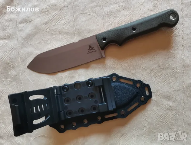 🔥 Легендарният White River Firecraft FC5 (CPM-S35VN / Green Micarta) – Чисто Нов!, снимка 5 - Ножове - 55588086