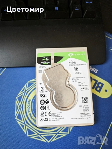 Seagate BarraCuda 1TB 2.5" HDD 100% Health ( работил е 0дни и 11часа)
