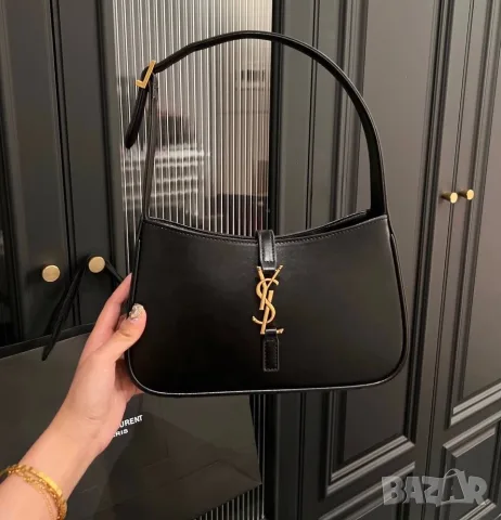 Saint Laurent Le 5 À 7 Hobo Bag – Black, снимка 2 - Чанти - 55417263