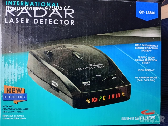 радар детектор whistles gt 138 xi