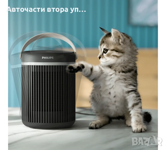 Philips Compact Fan Heater 3000 Series (модел CX3120/01), компактен керамичен отоплителен уред, снимка 4 - Отоплителни печки - 54482616