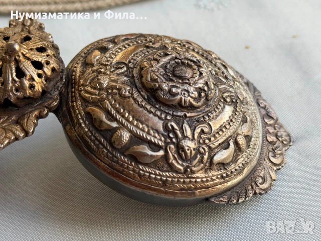 Сребърни карловски пафти, снимка 4 - Антикварни и старинни предмети - 54794236
