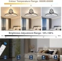 Нова Модерна LED таванна лампа Clover 50см 4480lm с App контрол дистанционно черна димируема, снимка 3