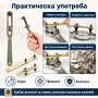 Професионален часовникарски инструмент за отваряне на часовници до 37 мм за часовникари ремонт нов, снимка 3