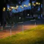 Соларни градински лампи Светулки 6 LED | Комплект 2 броя | IP65 | До 15 часа работа , снимка 2