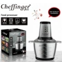 Кухненски робот Cheffinger 3L, 1000W – мощен с 2 скорости, мултифункционален чопър, снимка 1