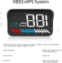 M7 Car HUD Head Up Display – OBD2 / GPS смарт дисплей за автомобил с проекция на предното стъкло, снимка 6