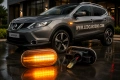 LED Динамични Странични Мигачи за Nissan Qashqai J10 / Note E11 / Tiida C11 / Navara D40, снимка 1