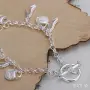 Няколко модела сребърни гривни със смарагд сапфир рубин, снимка 6