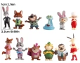 12 бр Зоотопия Зоотрополис Zootopia Zootropolis PVC пластмасови играчки фигурки за игра украса торта, снимка 4