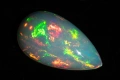Естествен етиопски опал 3.74ct капка кабошон, снимка 4