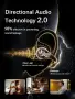 ESSONIO Open Ear (отворено ухо) Bluetooth безжични италиански слушалки Clip-On с Bluetooth 6.0 и AI , снимка 5