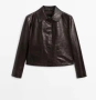 Ново кожено яке Massimo Dutti размер S, снимка 1