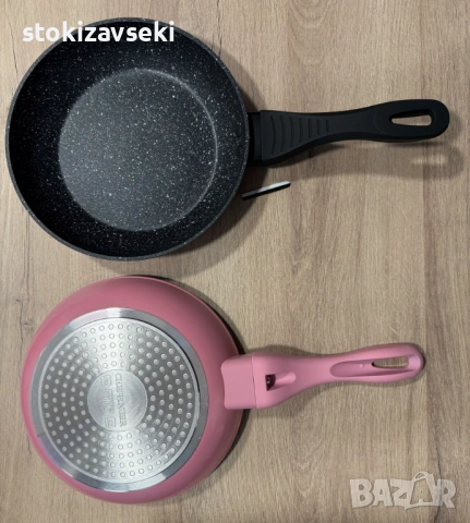 Комплект тигани Cheffinger с мраморно покритие – 3 части за всяка кухня , снимка 5 - Съдове за готвене - 54138517
