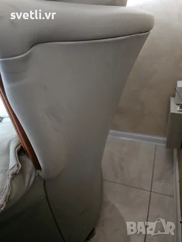 голям кожен фотьойл, снимка 6 - Дивани и мека мебел - 55509227