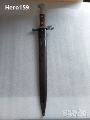 Швейцарски щик  байонет K31 Schmidt Rubin/WW2 Германска военна метална палка"SIPO'' SS войски,, снимка 2 - Антикварни и старинни предмети - 54555780
