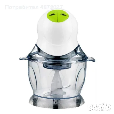 Чопър Rosberg, 400W, 1L, 2 скорости, бяло-зелен, 2 ГОДИНИ ГАРАНЦИЯ, снимка 2 - Чопъри и пасатори - 55585576