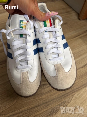 Кожени оригинални маратонки Adidas Samba Italia ! 42 н, снимка 5 - Маратонки - 54754829