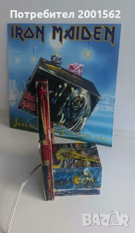 Настолна лампа на тема Iron Maiden, снимка 7 - Настолни лампи - 55309511