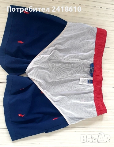 POLO Ralph Lauren Embroidered Logo Mens Swimwear Stretch Size L ОРИГИНАЛ! Мъжки Бански!, снимка 6 - Бански - 54388439
