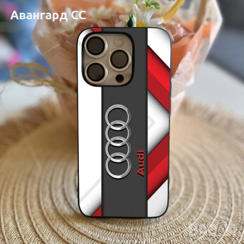 Силиконов Калъф за iPhone с лого Audi, снимка 14 - Калъфи, кейсове - 54611152