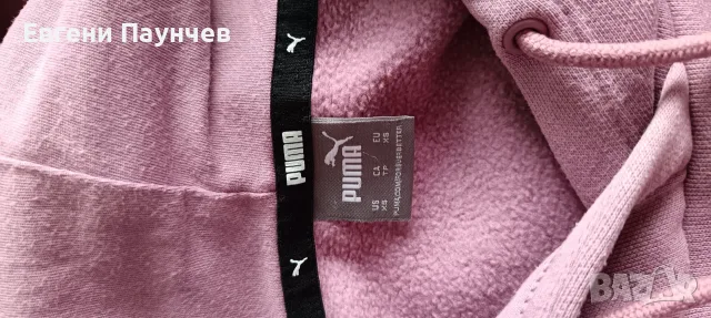 Puma дамски розов суичър размер XS ватиран, снимка 4 - Суичъри - 55426221