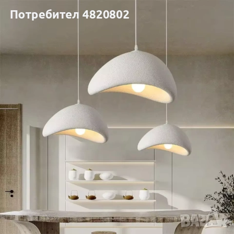 PebbleGlo – дизайнерска висяща лампа, снимка 2 - Лампи за таван - 54563237