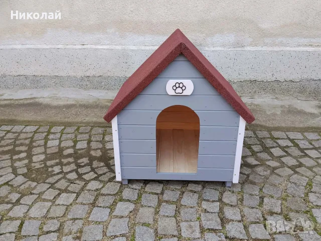 Дървена кучешка къща средни и големи породи кучета , къща кучета от дърво, кучешка колиба , куче, снимка 10 - За кучета - 55466651