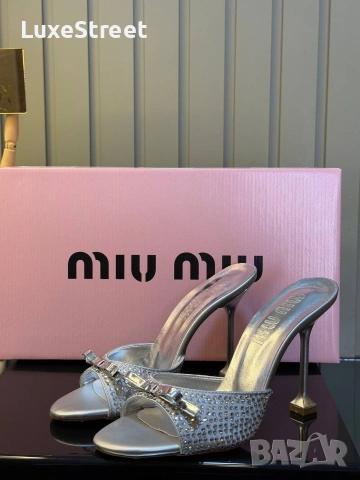 MIU MIU 🤍Дамски Чехли, снимка 2 - Чехли - 54137276