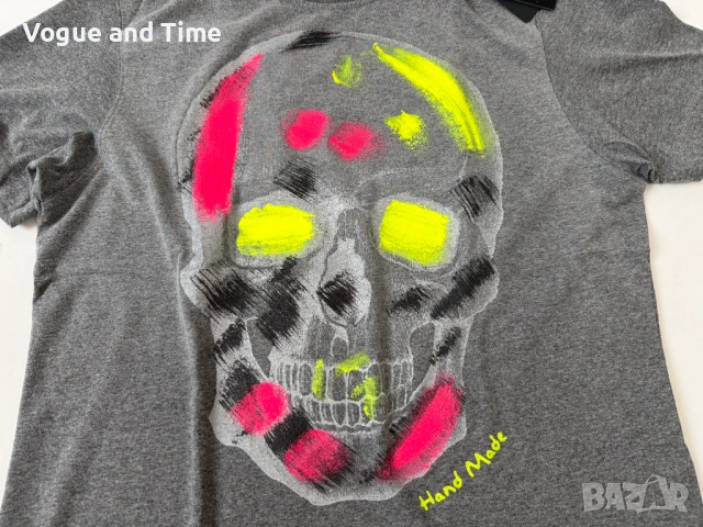 Тениска Philipp Plein Handmade Skull, снимка 7 - Тениски - 54808519
