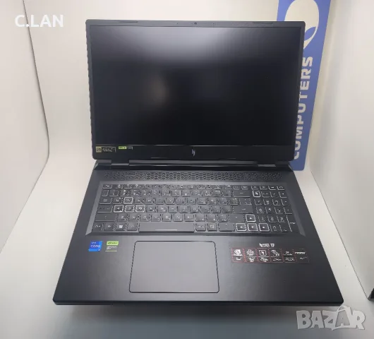 Acer Nitro 17 AN17-51 i7 13620H/32GB/1TB SSD/RTX 4060-8GB/QHD/RGB Подсветка, снимка 5 - Лаптопи за игри - 55400377