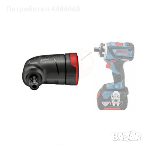 Приставка ъглова Bosch FlexiClick GFA 18-W Professional, 92 x 48 x 75 мм, снимка 3 - Други инструменти - 54171980