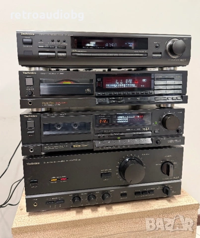 🔈Ретро аудио система - сет TECHNICS - Class AA - усилвател, сд плеър, дек, тунер🔈, снимка 3 - Аудиосистеми - 54325144