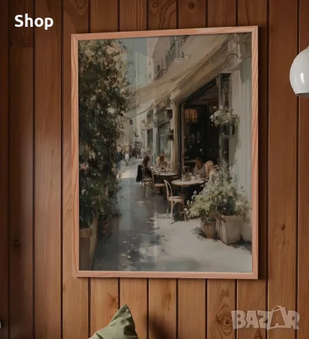 Картина с дървена рамка , снимка 2 - Картини - 55629933