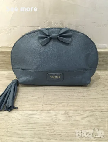 Osprey London makeup bag несесер естествена кожа