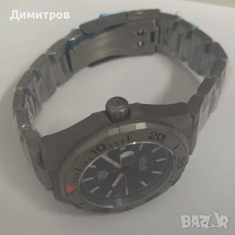 НОВ Tag Hauer Aquaracer Date Bamford, Automatic, Titanium, лимитиран, снимка 7 - Мъжки - 55681522