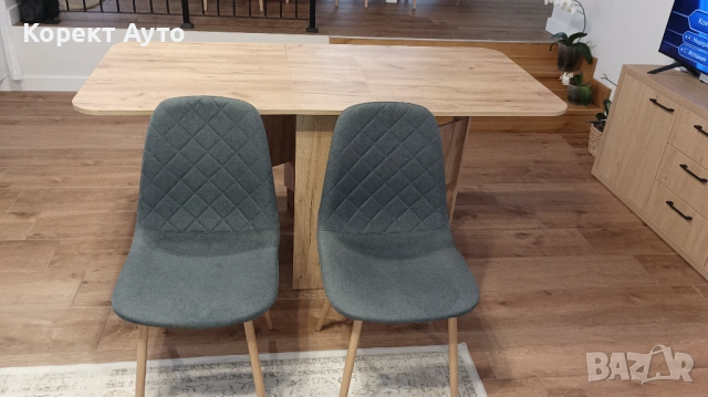 Разтегателна маса със столове , снимка 7 - Маси - 54082243