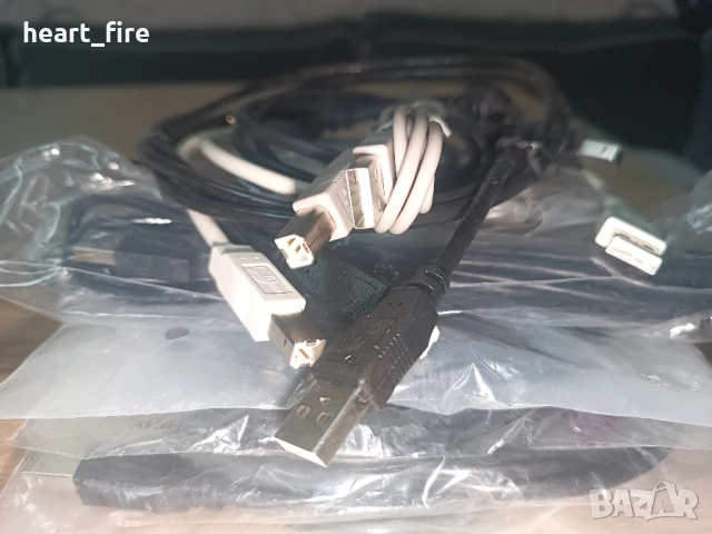 USB кабели за принтер, снимка 2 - Принтери, копири, скенери - 54611376