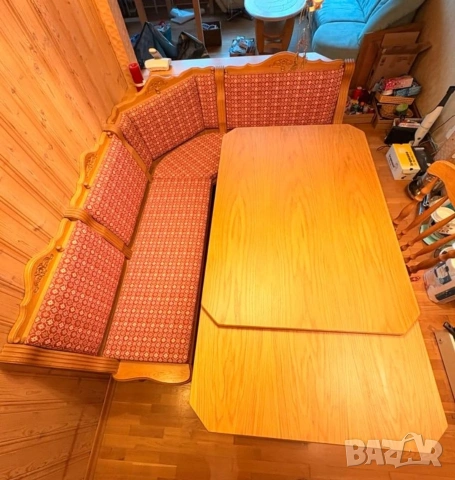 🌲 Масивен кухненски ъгъл в автентичен Шварцвалдски стил 🌲, снимка 7 - Дивани и мека мебел - 53965412