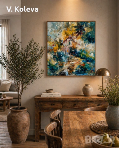 Картина, маслени бои бърху платно