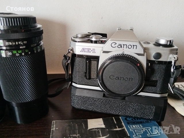 Canon AE-1 Japan, снимка 4 - Фотоапарати - 48639255